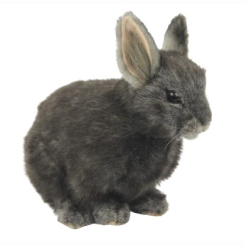 Мягкие животные - Мягкая игрушка Hansa Карликовый кролик серый 18 см (4806021981290)