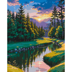 Товари для малювання - Картина за номерами Art Craft На світанку 40 х 50 см (11038-AC) Товари для малювання - Картина за номерами Art Craft На світанку 40 х 50 см (11038-AC)