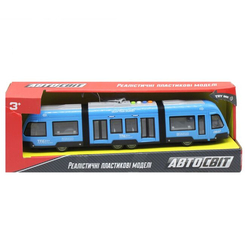 Транспорт и спецтехника - Трамвай Автосвіт голубой MiC (AS-2630) (162717)