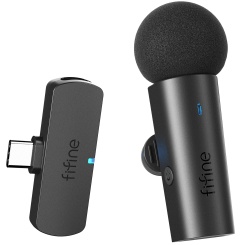 Мікрофони - Безпровідний мікрофон Fifine петличний (M6)