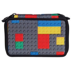Пеналы и кошельки - Пенал LEGO Lifestyle Colorful Bricks 3 отделения с наполнением (20291-2607)