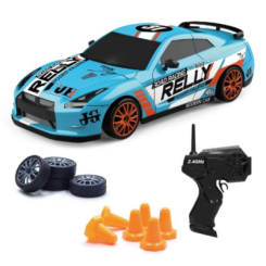 Радіокеровані моделі - Радіокерована дрифтова машинка на Акумуляторі з LED Підсвічуванням RC Race Nissan GT-R 4WD 18.5 см (761)