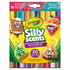 Канцтовари - Набір фломастерів Crayola Silly Scents washable 10 шт (58-8344)