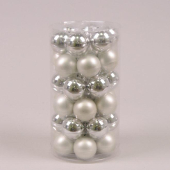Аксесуари для свят - Кульки скляні Flora D-3,8 см. 36 шт(44559) (MR35698)