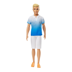 Модельні ляльки - Лялька Barbie Fashionistas Модник Кен блакитна теніска (DWK44/GDV12)