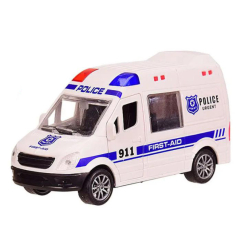 Транспорт і спецтехніка - Автомодель Автопром Поліція біла синя вставка (AP7474/3)