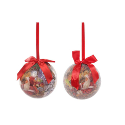 Аксессуары для праздников - Набор елочных шаров BonaDi 10 см 2 шт Красный (143-102) (MR62443)