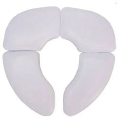 Товари для догляду - ​Складна дорожня накладка на унітаз Babyhood Mommy's helper біла (BH-136W)