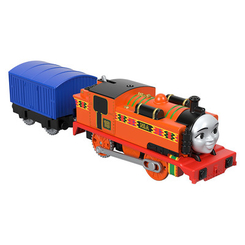 Железные дороги и поезда - Паровозик Thomas and Friends Track master Ниа с вагоном моторизованный (BMK87/FXX47)
