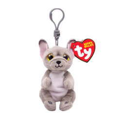 Брелоки - М'яка іграшка-брелок TY Beanie Bellies Сірий пес Wilfred 12 см (43111)