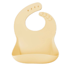 Дитячий посуд та аксесуари - Нагрудник MinikOiOi Basics Mellow Yellow (101020056)