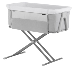 Манежі - ​Приставне ліжечко Hauck Face to Me 2 Melange Grey (60853-1)