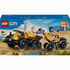 Конструктори LEGO - Конструктор LEGO City Самоскид і фронтальний ковшовий навантажувач (60494)