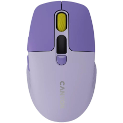Клавіатура і миші - Миша Canyon MW-26 LCD Silent Wireless/Bluetooth Violet (CNS-CMSW26V)