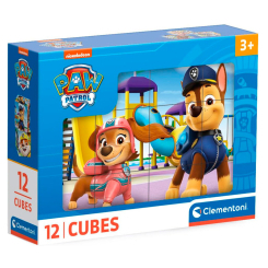 Развивающие игрушки - Кубики-пазл Clementoni Paw Patrol 12 элементов (41194)