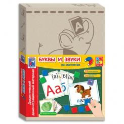 Настільні ігри - Настільна гра Гра магнітна з картками Букви і звуки Vladi Toys (VT3701-04)