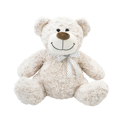 М'які тварини - ​М'яка іграшка Grand Classic Ведмідь білий з бантом 27 см (2503GMT)