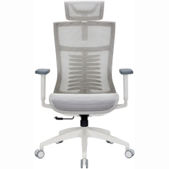 Меблі для геймерів - ​Крісло OfficePro Balance White/Dark Gray (OC620-W-LG-LG)