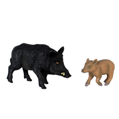 Фигурки животных - Набор фигурок Kids Team Сафари Черный кабан и детеныш (Q9899-A33/1) Фигурки животных - Набор фигурок Kids Team Сафари Черный кабан и детеныш (Q9899-A33/1)
