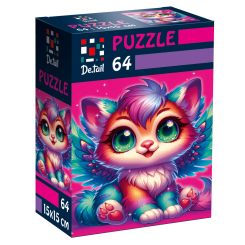 Пазли - Пазл De.tail Крилате кошеня 64 деталі (DT1234-04) Пазли - Пазл De.tail Крилате кошеня 64 деталі (DT1234-04)