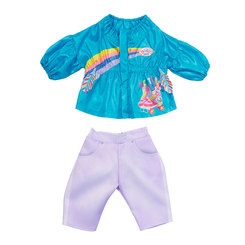 Одежда и аксессуары - Набор одежды для куклы Baby Born Кежуал костюм сестрички голубой (828212-2)