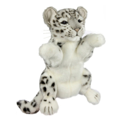 Мягкие животные - Игрушка-перчатка Hansa Puppet Снежный барс 32 см (7502)