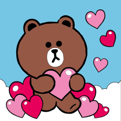 Товари для малювання - ​Картина за номерами Santi Лайн Френдс Браун та серденько LED підсвітка 25 х 25 см (955037)