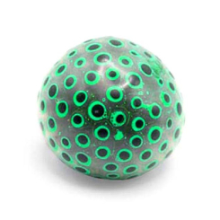 Антистрес іграшки - М'ячик-антистрес Tobar Скранчемс неонові боби зелений (38592/4)