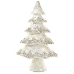 Аксесуари для свят - Декоративна новорічна ялинка Снігова красуня білий перламутр Bona DP42761