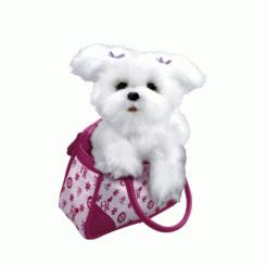 Мягкие животные - Интерактивный щенок в сумочке (77480)