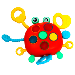 Развивающие игрушки - Игрушка-прорезыватель Maya Toys Краб (HLX205A) Развивающие игрушки - Игрушка-прорезыватель Maya Toys Краб (HLX205A)