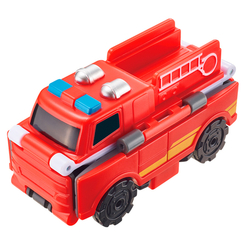 Транспорт і спецтехніка - Машинка-трансформер Flip Cars Автомобілі пожежний і супроводу (EU463875-43)
