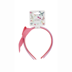 Бижутерия и аксессуары - Набор обручей Lukky с коралловым бантом (T24075)