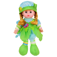 Куклы - Детская мягконабивная кукла Bambi LY3015-6 поет на английском языке Зеленый (35505)