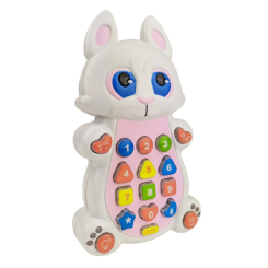 Развивающие игрушки - Интерактивный детский телефон с проектором Play Smart Зайчик (Bhjd7614) (roy_krp80ghdg7614)