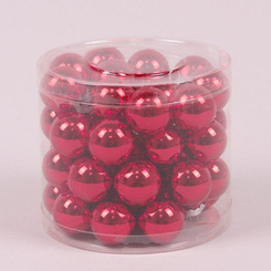 Аксесуари для свят - Кульки скляні Flora D-3 см. 45шт(44552) (MR35687)