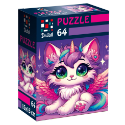 Пазлы - Пазл De.tail Сказочный котенок 64 детали (DT1234-20)