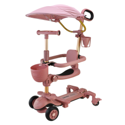 Самокати - Самокат Extreme motion дитячий 2 в 1 пудровий (SC822/3)