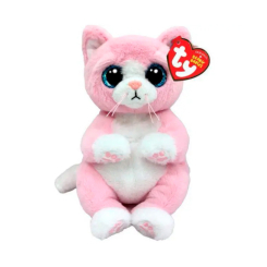 М'які тварини - М'яка іграшка TY Beanie Bellies Рожеве кошеня Lillibelle (41283)