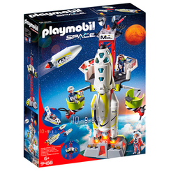 Конструкторы с уникальными деталями - Конструктор Playmobil Space Миссия по запуску ракеты с площадки (9488)