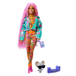Куклы - Кукла Barbie Extra с розовыми дредами (GXF09)