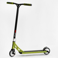 Самокати - Самокат трюковий Best Scooter Freestyle Pro HIC-система пеги алюмінієвий диск та дека колеса PU Green (115642)