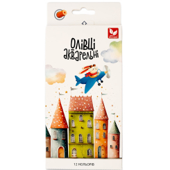 Канцтовары - Карандаши акварельные Школярик шестигранные с кисточкой 12 цветов (137SH-12) Канцтовары - Карандаши акварельные Школярик шестигранные с кисточкой 12 цветов (137SH-12)