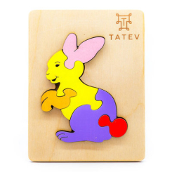 Розвивальні іграшки - Пазл-вкладиш Tatev Зайченя (0114) (4820230000000)