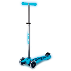 Самокаты - Самокат Micro Maxi Deluxe Glow LED Синий хрусталь (MMD366)