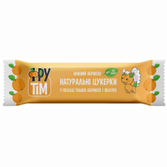 Солодощі - Цукерки натуральні ФруТім Яблучно-абрикосові 50 г (4820200260051)