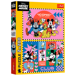 Пазлы - Пазлы Trefl Mickey and friends Время с друзьями 2 в 1 (13319)