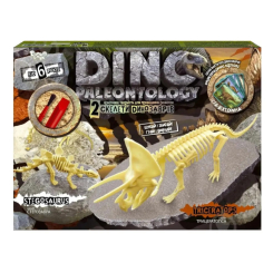 Научные игры, фокусы и опыты - Набор для проведения раскопок Danko toys Dino paleontology Трицератопс (DP-01-02)
