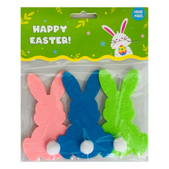 Аксесуари для свят - Декор Apli Krapli Зайчики з помпонами (2252538229011)