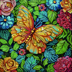 Мозаика - Алмазная мозаика Brushme Желтая бабочка (BH002)